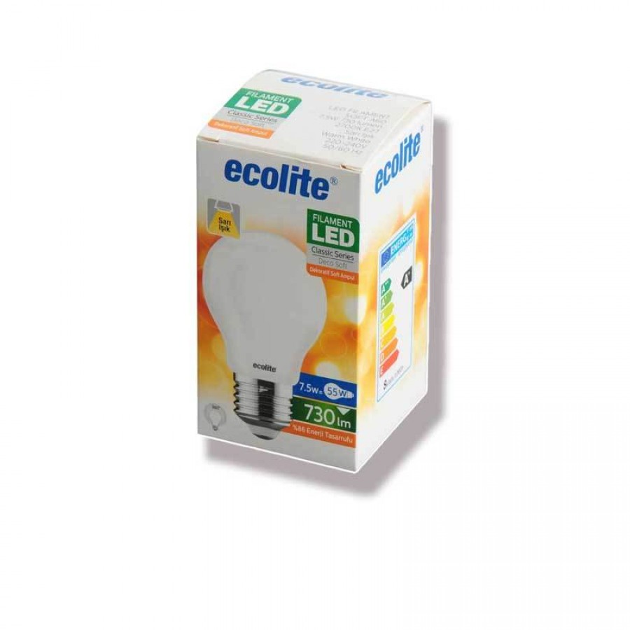 Ecolite - A60.SOFT.7,5W.27K