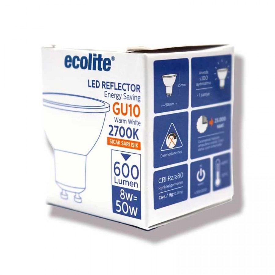 Ecolite - GU10.8W.40K