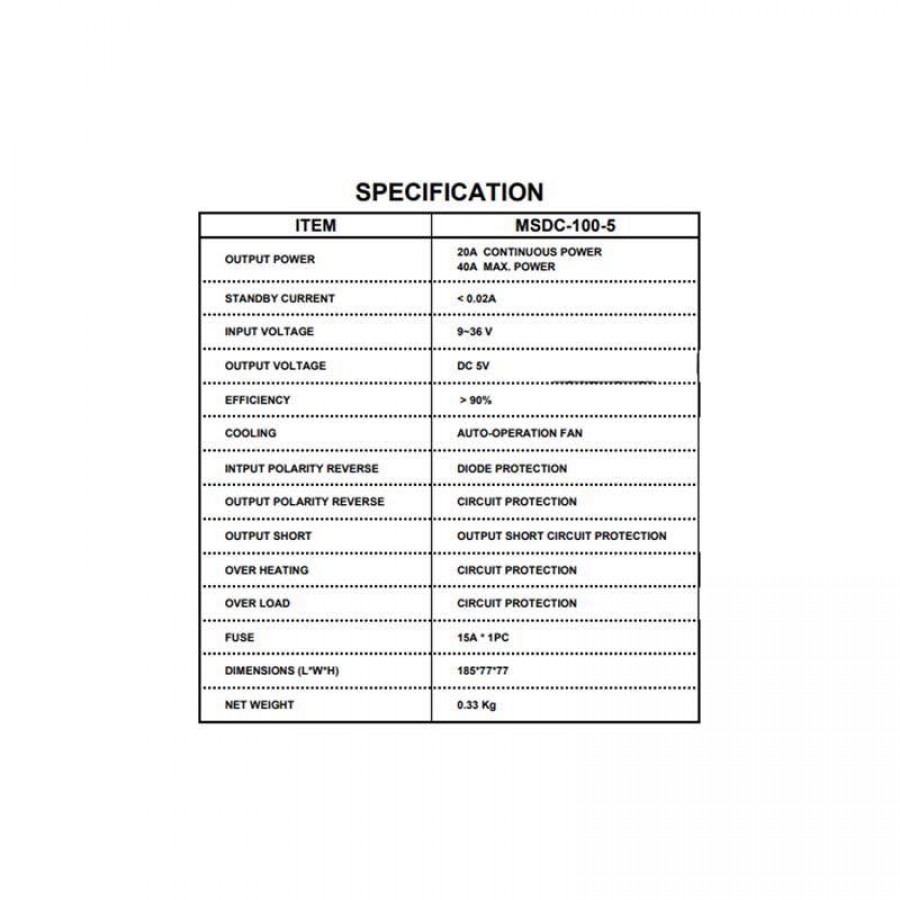 Mervesan - MSDC-100-5